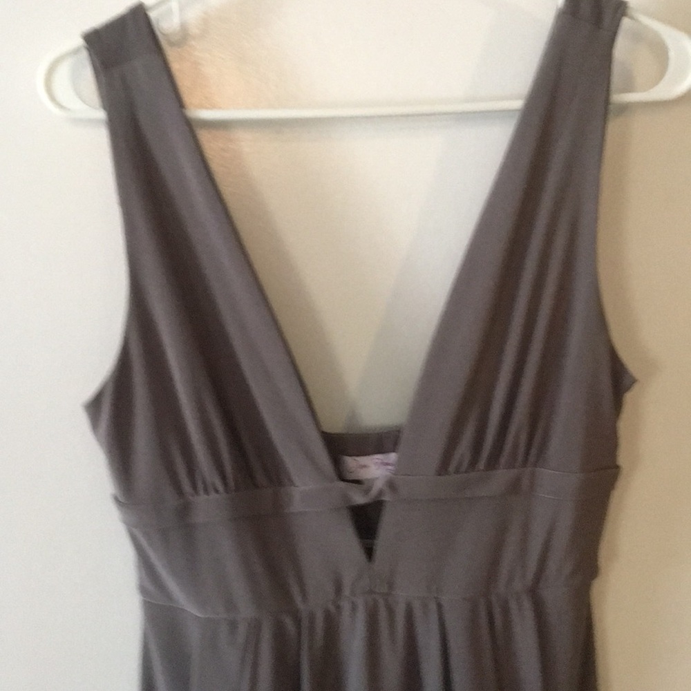 Keyhole, gray cocktail dress